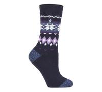 Heat Holders Lite - Damen Dünn Bunt Muster Motiv Thermosocken für Geschenk | Socken für Winter (37-40, Denim (Lima))