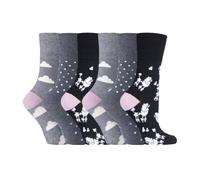 (37-42, GG201) Gentle Grip - 6er Pack Damen Baumwolle Socken Ohne Gummi Bunt | Gentle Grip-ödem Socken Muster
