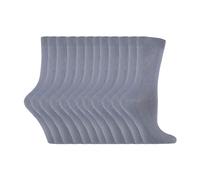 (37-42, Grau) Sock Snob - 12er Pack Damen Socken Baumwolle Bunt | Dünn Crew Bequem Uni Socken | Sock Snob