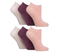 6er Pack Diabetiker Socken Sneaker Damen | IOMI | Extra Weit Kurz Socken Ohne Gummi | Knöchelsocken