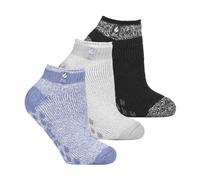 (37-42, Pisa 1) Heat Holders - Heat Holders - 3er Pack Damen Anti rutsch Sneaker Socken | Thermo Socken Kurz