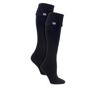 (37-42, Schwarz) Heat Holders - 2er-Pack Gummistiefelsocken für Damen