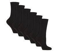 (37-42, Schwarz) IOMI - 3 Paar Rutschfeste Diabetikersocken | IOMI | Weit Socken Ohne Gummi mit Stopper