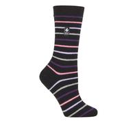 (37-42, Schwarz (Riga)) Heat Holders - Heat Holders - Ultra Lite Thermosocken mit Gebürstetem Innengarn für Damen