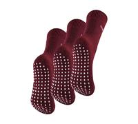 (37-42, Tiefes Fuchsia) THMO - THMO - 3er Pack Fleece Socken Anti rutsch Damen Rutschfeste Thermosocken Winter