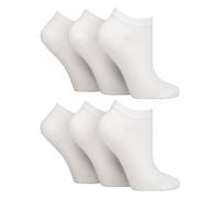 IOMI 6er Pack Diabetiker Socken Sneaker Damen Extra Weit Kurz Socken Ohne Gummi | Knöchelsocken