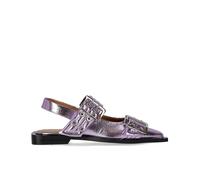 37 GANNI SLINGBACK LILA BALLERINAS MIT SCHNALLEN