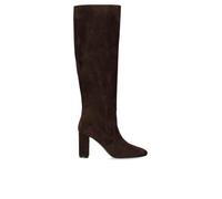 37 VIA ROMA 15 DUNKELBRAUN WILDLEDER HOHER STIEFEL MIT ABSATZ