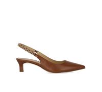 38.5 MICHAEL KORS KITTEN MARCIA SLINGBACK BRAUNE PUMPS