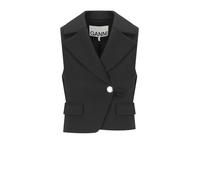 38 GANNI CREPE SCHWARZE WESTE