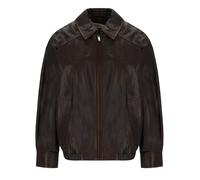 38 IT MAX MARA WEEKEND COSE BRAUNER LEDERJACKE