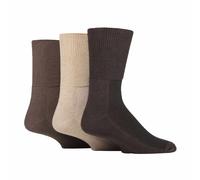 (39-42, Kaffeebohne) IOMI - IOMI - 3er Pack Herren und Damen Bambus Socken Ohne Gummi | Diabetikersocken
