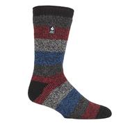 (39-45, Schwarz / Grau / Rot (Mailand)) Heat Holders - Heat Holders - Herren Warme Winter Thermosocken Innenfleece für Geschenk