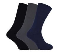 (39-45, Schwarz, Marinegrau) THMO - THMO - Thermo Bambus Socken für Herren und Damen | Warm Thermosocken Schwarz