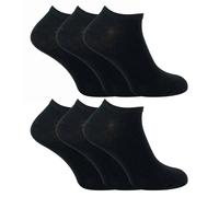 (39-45, Schwarz) Sock Snob - 6er Pack Herren Baumwolle Sport Socken Kurz | Sneaker Socken Atmungsaktiv