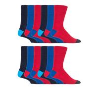 (39-45, SOMRJ560) Gentle Grip - 12er Pack Herren Socken Ohne Gummi und Naht | Gentle Grip Socken mit Komfortbund