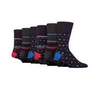 (39-45, SOMRM10) Gentle Grip - Gentle Grip - 6er Pack herren Bambus Socken Ohne Gummi | Socken Bunt Muster