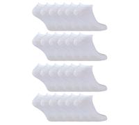 (39-45, Weiß) Sock Snob - 24er-Pack Multipack-Turnschuhsocken aus Unisex-Baumwolle