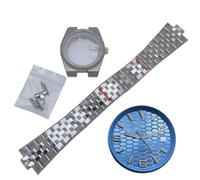 39,5mm Uhren Mod Kit für Rolex Datejust/Royal Oak/Tissot PRX | Integriertes Edelstahlgehäuse Saphirglas Mod Teile Casual Sport Herren