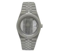 39,5mm Uhrengehäuse Set für Rolex Datejust/Royal Oak/Tissot PRX | Integriertes Armband Set Saphirglas Mod Teile Casual Sport Herren