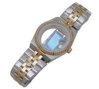39,5mm Uhrengehäuse Set für Rolex Datejust/Royal Oak/Tissot PRX | Integriertes Armband Set Saphirglas Mod Teile Casual Sport Herren