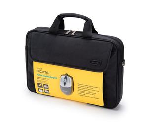 39,62cm (15,6 Zoll) Dicota Value Toploading Kabelgebundene Maus Kit Notebooktasche und Maus