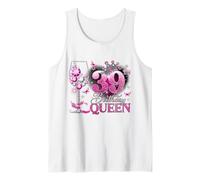 39th Birthday Queen Pink Wine 39 Years Old Women Girls Tank Top