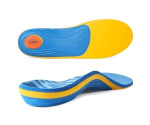 3ANGNI Fersensporn Einlagen Orthopädische Einlegesohlen Bei Plattfuß, Plantarfasziitis, Senk Spreizfuß, Komfort Fußgewölbestütze Schuheinlagen Herren Damen