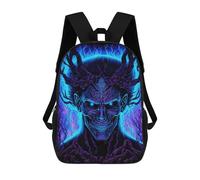 3D-gedruckter Kinderrucksack Evil Demon Schulrucksack Mit Hohem Fassungsvermögen, Reiserucksack Für Jungen, Grund- Und Mittelschüler 17inch