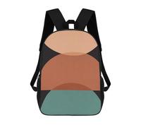 3D-gedruckter Kinderrucksack Geometry And Minimalist 3 Schulrucksack, Modisch, Lässig, Leicht, Für Schule, Uni Und Reisen 17inch