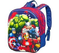 3D Kindergartenrucksack für Kinder 31×26×11 cm - Rucksack für Avengers Fan - Freizeitrucksack für Jungen, Alter 3 bis 7 Jahre, Vorschule Grundschule, Reisen, Geschenk, Offizielles Gadget