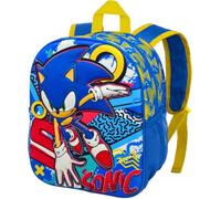 3D Kindergartenrucksack für Sonic Fan Jungen 3-6 Jahre Kita 31 cm