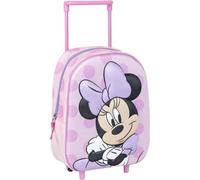 3D-Minnie-Trolley-Kinderrucksack - ideal für kleine Minnie-Mouse-Fans. Mit dreidimensionalem Design und Trolley-Funktionalität, perfekt für den stilvo