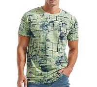 3D-Muster Bedruckte Kurzarm-T-Shirts, lässige Grafik-T-Shirts Herren