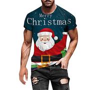 3D Neuheit Poloshirts - Reversknopf Kurzarm Shirt - Sommer Unisex Cartoon Weihnachten Elch Gedruckt Kreatives Elastisches T-Shirt Für Männer Frauen Streetwear Plus Size T-Top