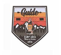 3D Patch Guide Camp Area Hking and Camping 8 x 7 cm Aufnäher Abzeichen