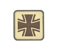 3D Rubber Patch Eisernes Kreuz 5 x 5 cm Bundeswehr Multi Tactical Militär Abzeichen für Rucksack Kleidung & Gear