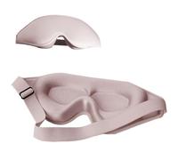 3D-Schlafmaske, Augenmaske für Schlaf, Memory-Schaum, waschbar, atmungsaktiv, Augenklappe, tragbare Augenbinde, Reisen, Rosa, 4 Stück