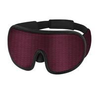 3D-Schlafmaske, blockiert, Schlafmasken für Damen und Herren, mit verstellbarem Riemen, weich, bequem, Reise-Augenschutz (Rot, 4 Stück)