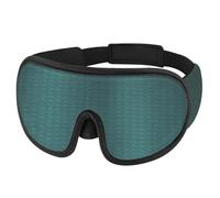 3D-Schlafmaske, blockiert, Schlafmasken für Damen und Herren, mit verstellbarem Riemen, weich, bequem, Reise-Augenschutz, Grün, 2 Stück