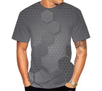 3D Tshirt Herren Sommer T Shirt Personalisiert Herren Kurzarm Herren Rundhals Casual Lustige Kurzarm Herren Täglicher Verschleiß Druck T-Shirt Herren TD-04 4XL