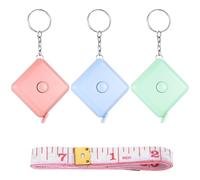 3er-Pack 150 cm automatisches einziehbares Maßband mit, Tragbares Maßband. und 150cm Weiches Maßband, hochpräzise Messung, Measuring Tape zum Messen von Länge, Brust, Taille usw,