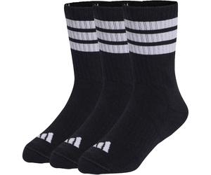 3er Pack adidas 3-Streifen Cushioned Sportswear Crew Retro Socken Kinder KD1719 - black/white/white 22-24