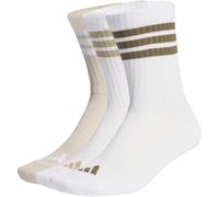 3er Pack adidas 3-Streifen Cushioned Sportswear Crew Socken KC9639 - white/wonder alumina/olive strata 37-39