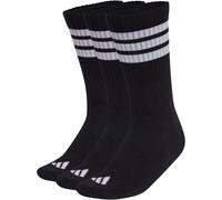 3er Pack adidas 3-Streifen Cushioned Sportswear Crew Socken KC9641 - black/white/white 49-51