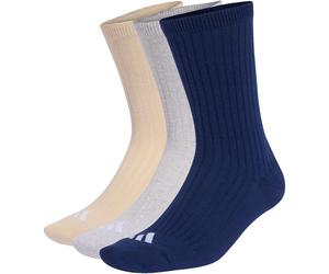 3er Pack adidas Cushioned Essentials Crew Socken KE8086 - crystal linen/light grey heather/dark blue 49-51