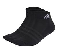 adidas Unisex Kinder Cushioned Sportswear Ankle Socks 3 Pairs, Black / White, 5-6 Years
