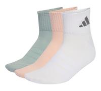 3er Pack adidas Cushioned Sportswear Ankle Socken KG3654 - blush pink/white/wonder sage 37-39