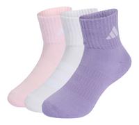 3er Pack adidas Cushioned Sportswear Ankle Socken Kinder KQ9227 - magic lilac/white/clear pink 25-27