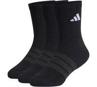 3er Pack adidas Cushioned Sportswear Crew Socken Kinder JZ0527 - black/black/white 25-27